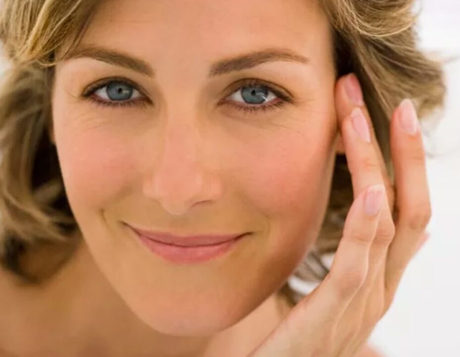 beautiful women rejuvenate facial skin