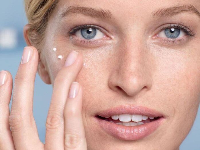 use a cream to rejuvenate the skin around the eyes